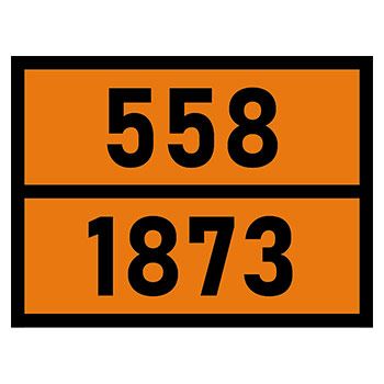 Табличка «Опасный груз 558-1873», Кислота хлорная